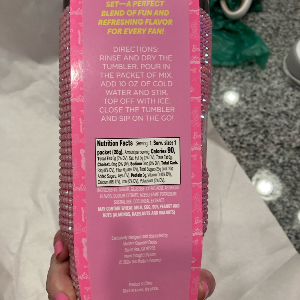 Barbie Pink Rhinestone Tumbler - Picture 4 of 6